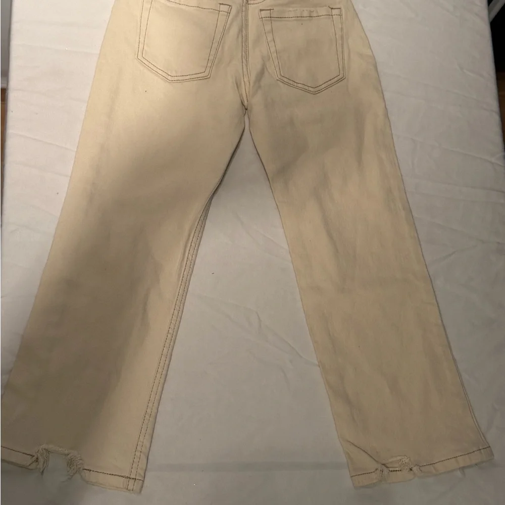 Kids Beige Jeans - Picture 2 of 5